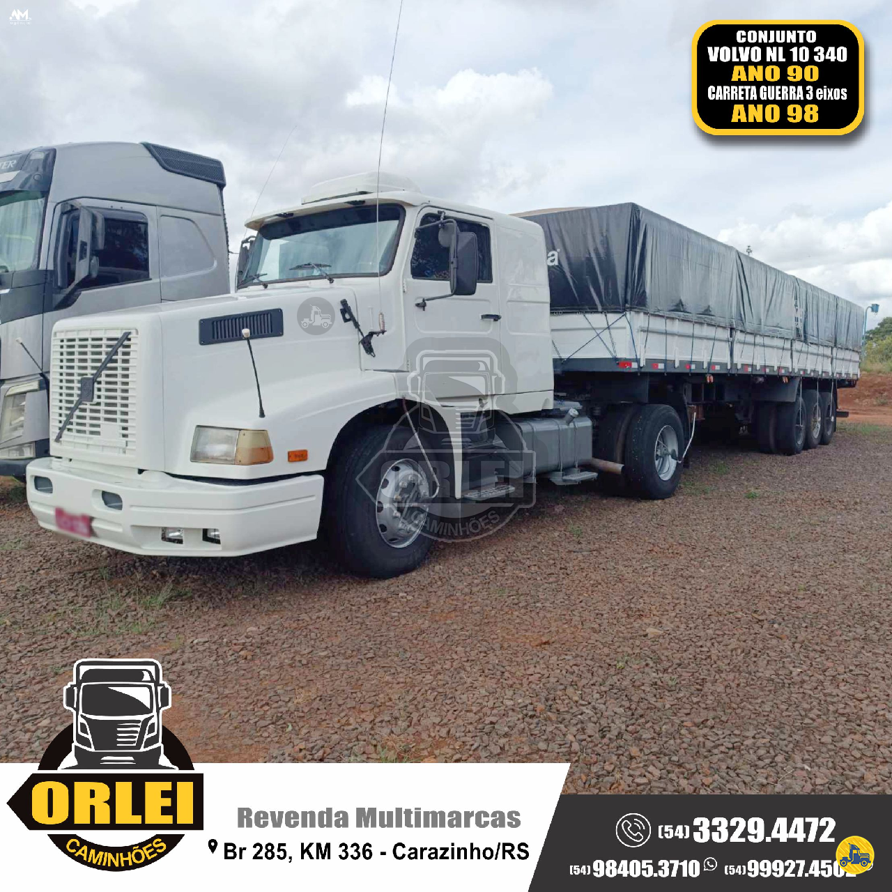 CAMINHAO VOLVO VOLVO N10 340 Cavalo Mecânico Cavalo 4x2 Orlei Caminhões CARAZINHO RIO GRANDE DO SUL RS